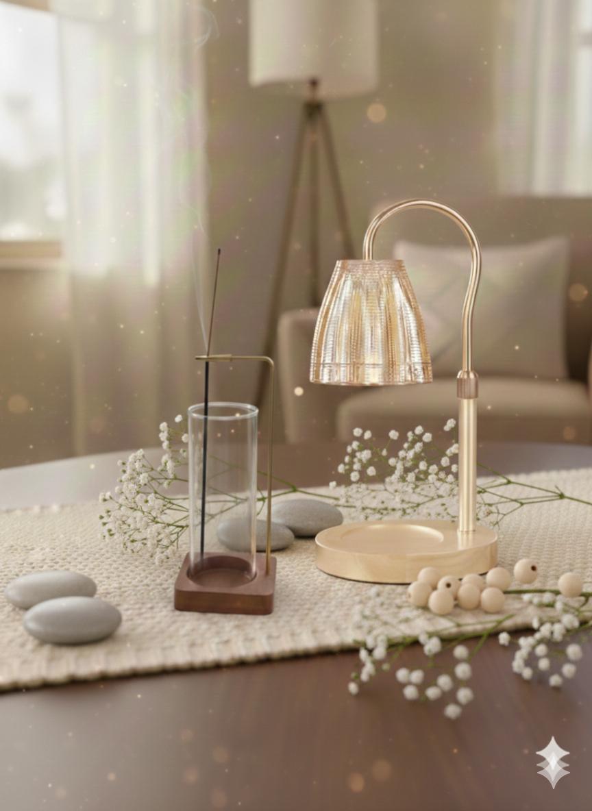 Lámpara para calentar vela